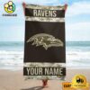 Baltimore Ravens Dynamic Graphics Beach And Pool Towel For Fans