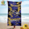 Baltimore Ravens Eye-Catching Colors Personalized Pool Towel