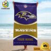 Baltimore Ravens For Active Summer Days Name Custom Beach Towel