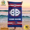 Buffalo Bills Bold NFL Logo Custom Beach Towel