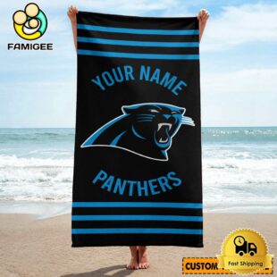 Carolina Panthers Design Summer Fan Beach Towel