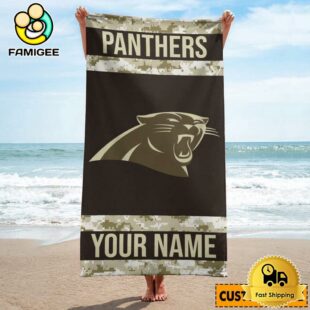 Carolina Panthers Dynamic Graphics Beach And Pool Towel For Fans