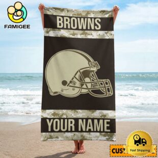 Cleveland Browns Dynamic Graphics Beach And Pool Towel For Fans