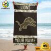 Detroit Lions Dynamic Graphics Beach And Pool Towel For Fans