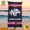 England Patriots Bold NFL Logo Custom Beach Towel