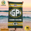 Green Bay Packers Bold NFL Logo Custom Beach Towel