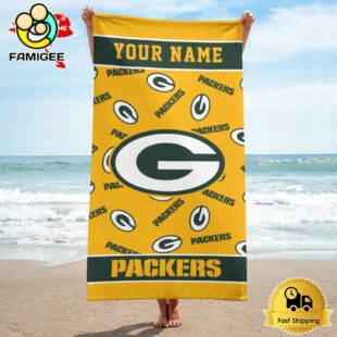 Green Bay Packers Design Summer Fan Beach Towel