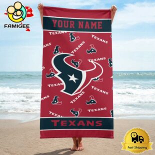 Houston Texans Design Summer Fan Beach Towel