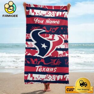 Houston Texans Personalized Beach Towel For The Beach