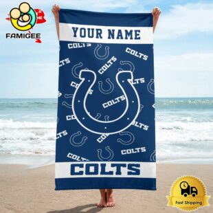 Indianapolis Colts Design Summer Fan Beach Towel