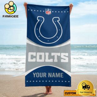 Indianapolis Colts Dynamic Graphics Beach And Pool Towel For Fans