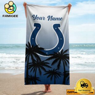 Indianapolis Colts Personalized Beach Towel For The Beach