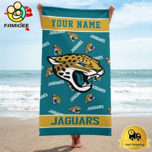 Jacksonville Jaguars Design Summer Fan Beach Towel