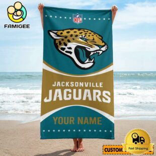 Jacksonville Jaguars For Active Summer Days Name Custom Beach Towel