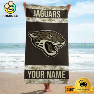 Jacksonville Jaguars Perfect For Vacation Logo Printed Beach Towel