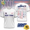 Limited Edition NFL New York Giants Schedule 2025 T Shirt
