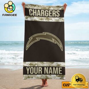Los Angeles Chargers Dynamic Graphics Beach And Pool Towel For Fans
