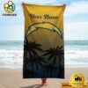 Los Angeles Chargers Eye-Catching Colors Personalized Pool Towel