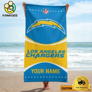 Los Angeles Chargers Sporty Look Beach Towel For NFL Fans