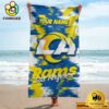 Los Angeles Rams Eye-Catching Colors Personalized Pool Towel