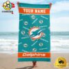 Miami Dolphins Design Summer Fan Beach Towel