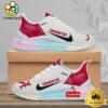 NCAA Alabama Crimson Tide Team Logo Custom Women's Rainbow Atmospheric Cushion Running Shoes