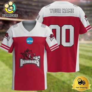 NCAA Arkansas Razorbacks New Logo 2025 Custom Football Jersey