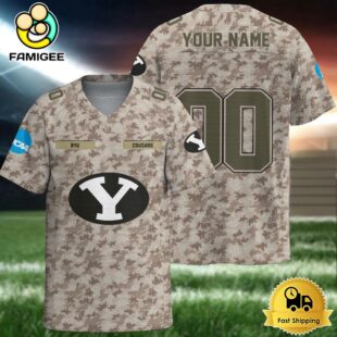NCAA BYU Cougars Military Appreciation Day Custom Football Jersey