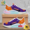 NCAA Clemson Tigers Team Logo Custom Women's Rainbow Atmospheric Cushion Running Shoes