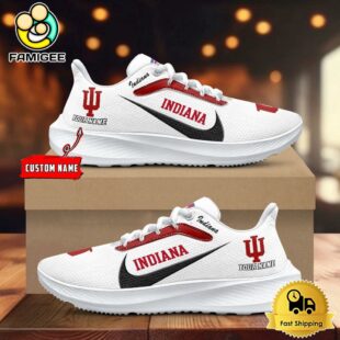 NCAA Indiana Hoosiers Custom Lightweight Running Shoes For Sports Fans