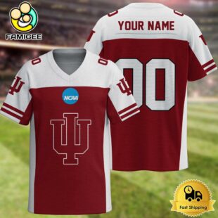 NCAA Indiana Hoosiers New Logo 2025 Custom Football Jersey