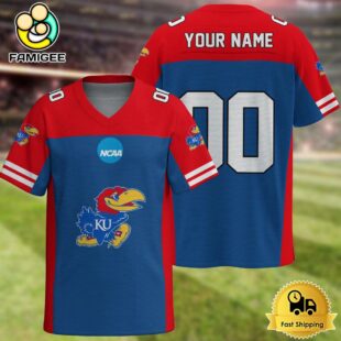NCAA Kansas Jayhawks New Logo 2025 Custom Football Jersey