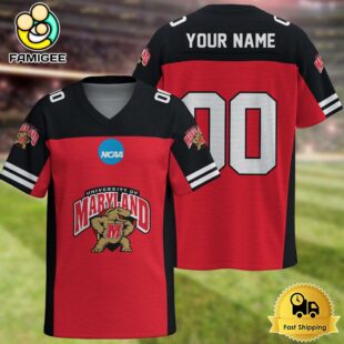 NCAA Maryland Terrapins New Logo 2025 Custom Football Jersey