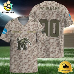NCAA Memphis Tigers Military Appreciation Day Custom Football Jersey