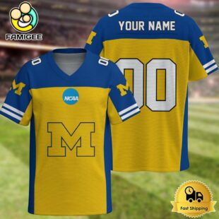 NCAA Michigan Wolverines New Logo 2025 Custom Football Jersey