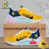 NCAA Michigan Wolverines Team Logo Custom Women's Rainbow Atmospheric Cushion Running Shoes