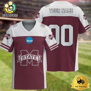 NCAA Mississippi State Bulldogs New Logo 2025 Custom Football Jersey