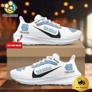 NCAA North Carolina Tar Heels Custom Lightweight Running Shoes For Sports Fans
