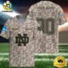 NCAA Notre Dame Fighting Irish Military Appreciation Day Custom Football Jersey