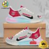 NCAA Ohio State Buckeyes Team Logo Custom Women's Rainbow Atmospheric Cushion Running Shoes