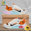 NCAA Oklahoma State Cowboys Team Logo Custom Women's Rainbow Atmospheric Cushion Running Shoes