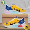 NCAA Pittsburgh Panthers Team Logo Custom Women's Rainbow Atmospheric Cushion Running Shoes