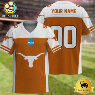 NCAA Texas Longhorns New Logo 2025 Custom Football Jersey