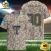 NCAA Texas Tech Red Raiders Military Appreciation Day Custom Football Jersey