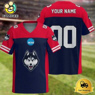 NCAA Uconn Huskies New Logo 2025 Custom Football Jersey