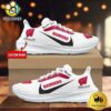 NCAA Wisconsin Badgers Custom Lightweight Running Shoes For Sports Fans