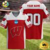 NCAA Wisconsin Badgers New Logo 2025 Custom Football Jersey