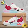 NCAA Wisconsin Badgers Team Logo Custom Women's Rainbow Atmospheric Cushion Running Shoes