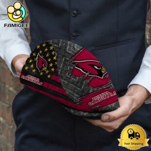 NFL Arizona Cardinals American Flag Custom Jeff Cap