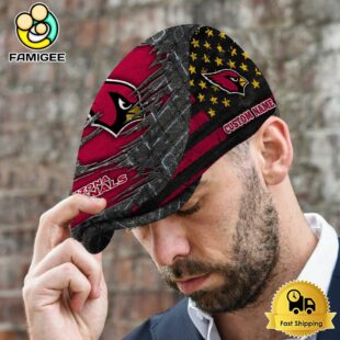 NFL Arizona Cardinals American Flag Custom Jeff Cap